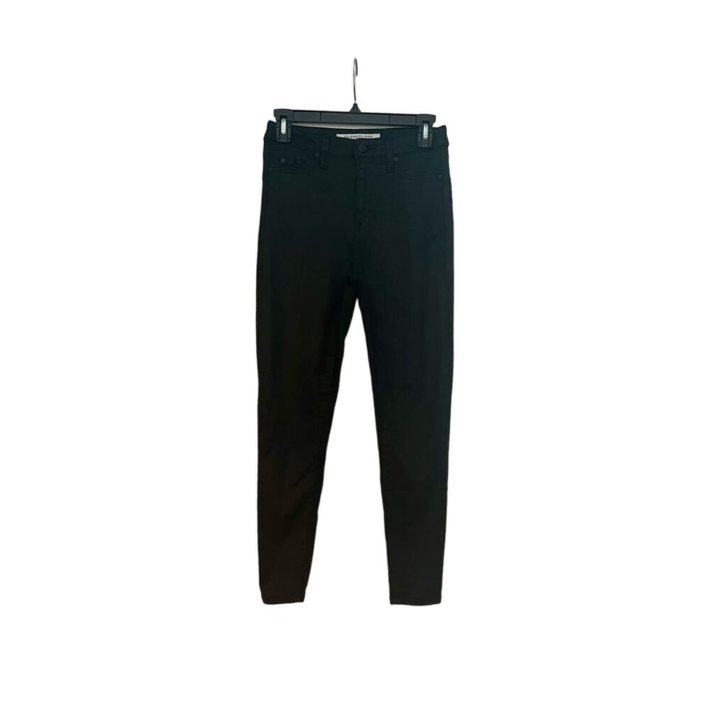 Women's Black Celebrity Pink High Rise Ankle Skinny Jeans With Pockets Size 5